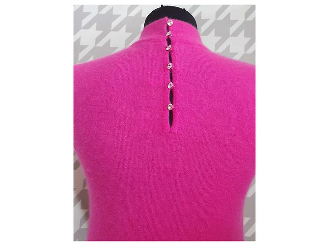 Vestido Allude de cachemira rosa - vista 4