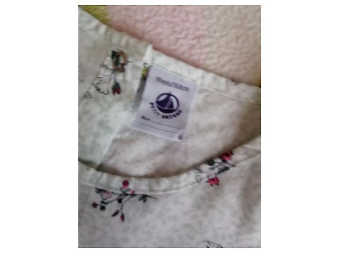 Robe Petit Bateau Blanche en Coton Imprimé Fleurs et Papillons 10ans - vue 5
