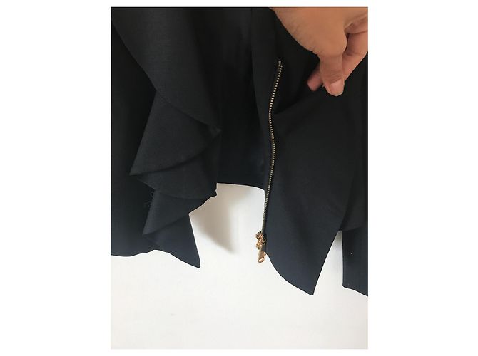 Pinko Jacke Schwarz Viscose Größe S - Ansicht 5