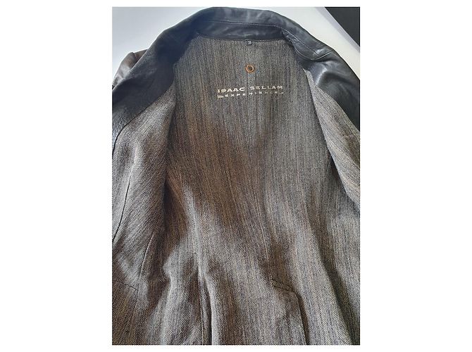 Autre Marque Isaac Sellam Lederjacke braun - Ansicht 7