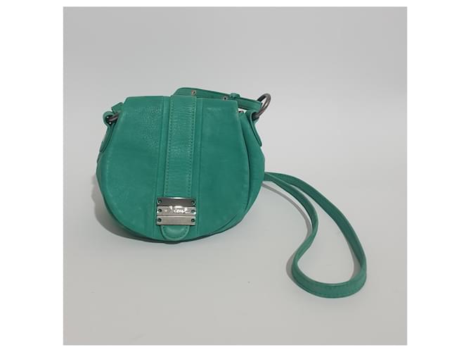 Mini borsa Diesel in pelle verde - vista 2