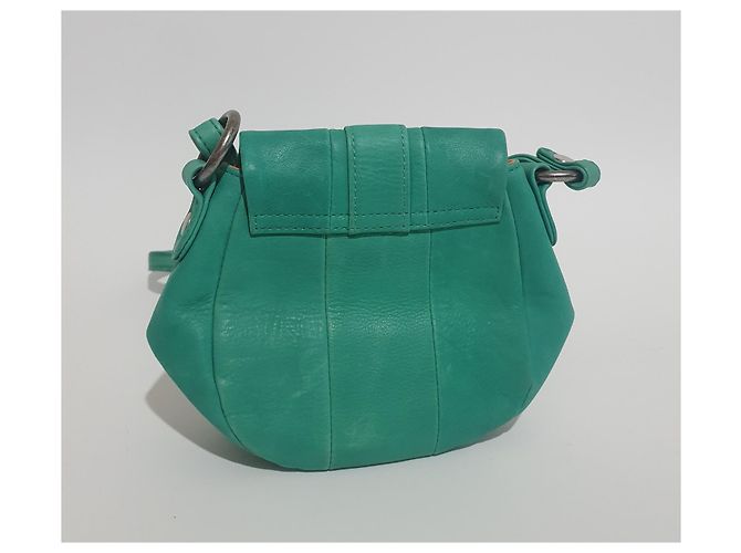 Mini borsa Diesel in pelle verde - vista 5