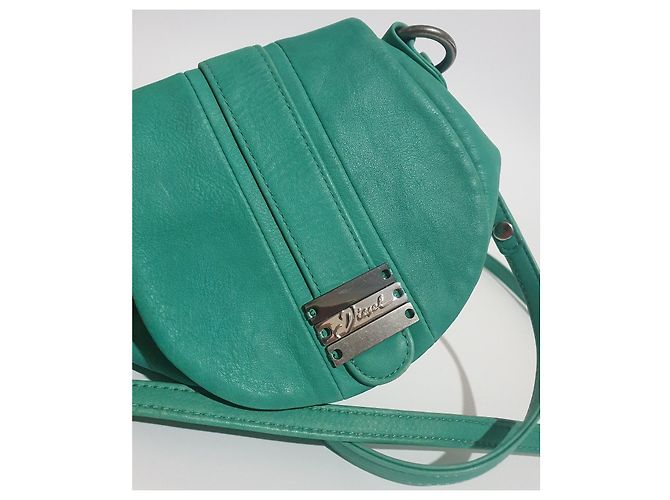 Mini borsa Diesel in pelle verde - vista 8