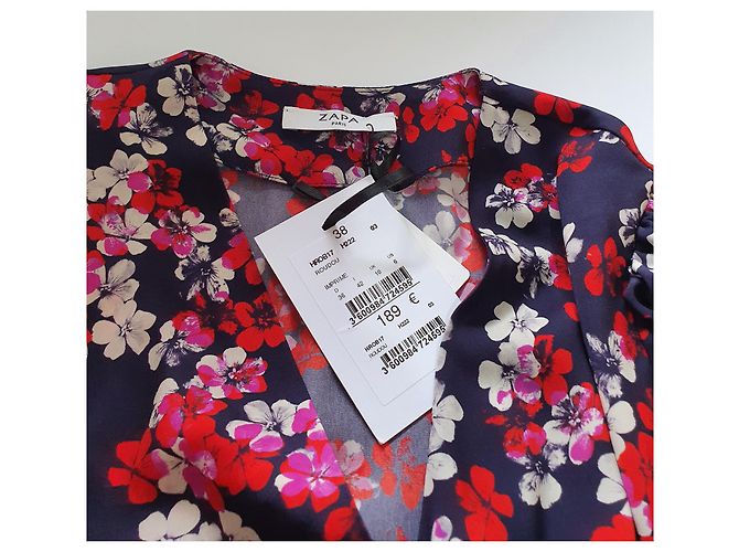 Vestido floral Zapa de poliéster Talla M Multicolor - vista 3