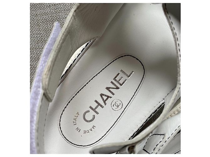Chanel Sandalen Schwarz Weiß - Ansicht 4