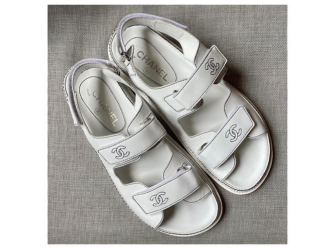 Chanel Sandalen Schwarz Weiß - Ansicht 6