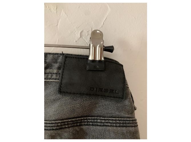 Jean Diesel Slim Gris Coton Garçon 8 ans - vue 10