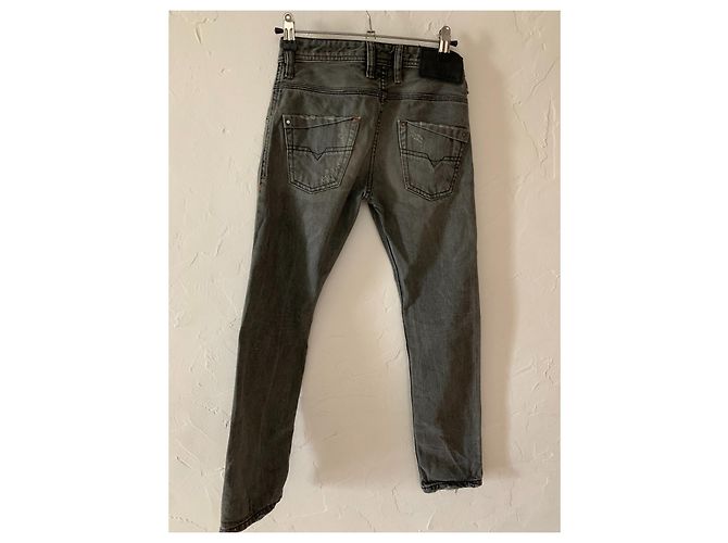 Jean Diesel Slim Gris Coton Garçon 8 ans - vue 6