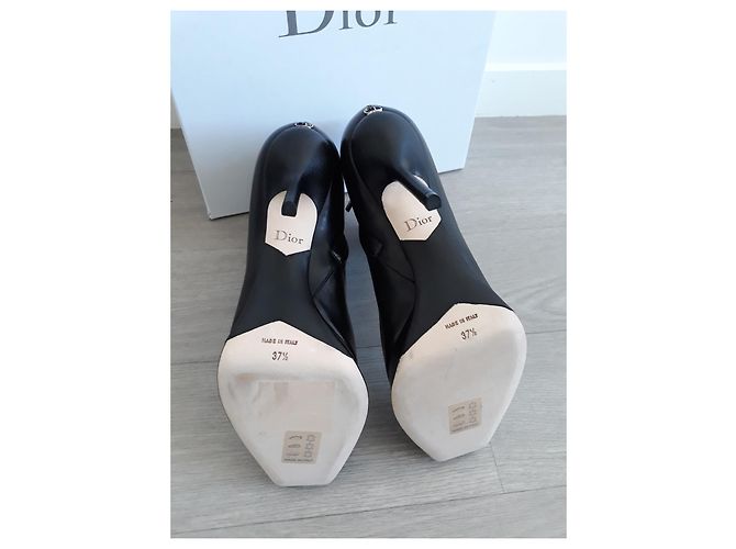 Stivaletti Dior in pelle nera Nero - vista 3