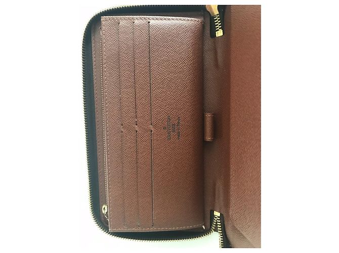 Cartera Louis Vuitton Zippy Organize Monogram Canvas Marrón Castaño - vista 3