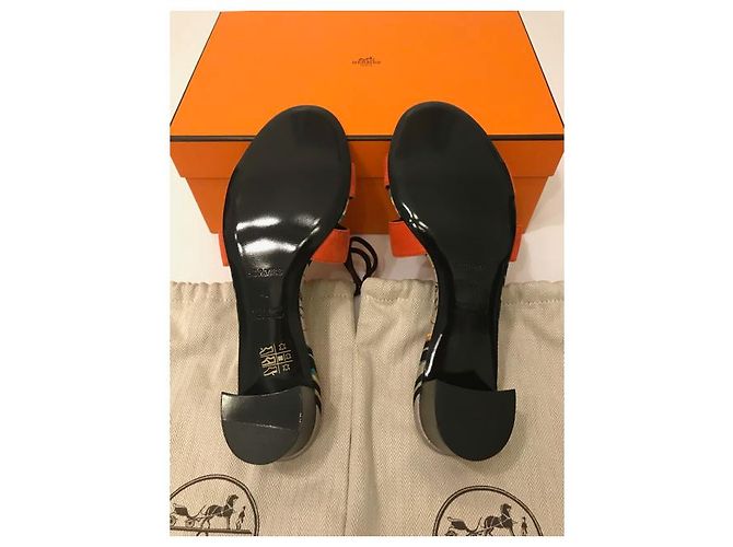 HERMÈS: Sandali / Mules modello "OASIS" Taglia 40 Multicolore - vista 3