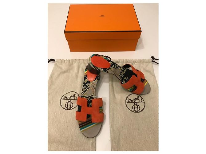 HERMÈS: Sandali / Mules modello "OASIS" Taglia 40 Multicolore - vista 4