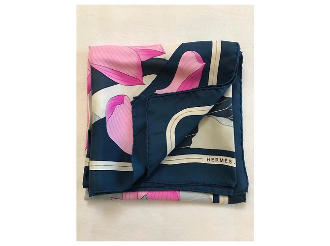 Hermès Flores de loto Azul marino - vista 2
