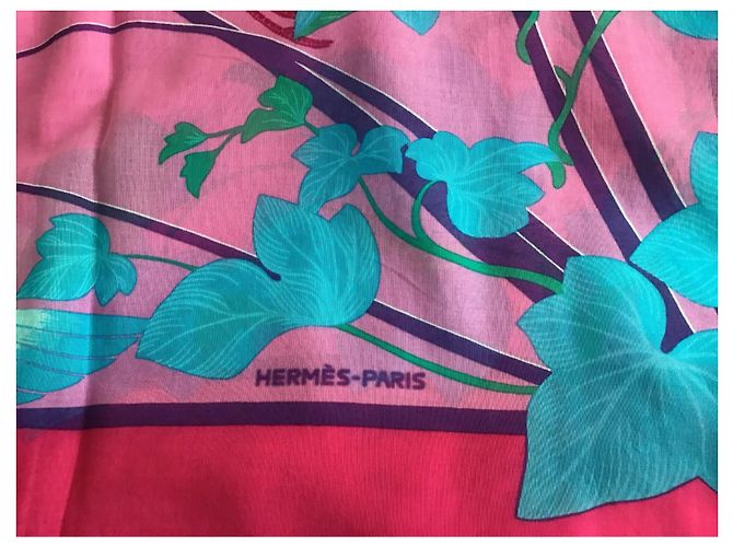 Hermès Modelo pareo grande Rosa - vista 4