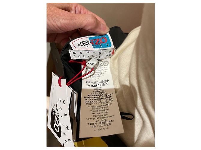 Falda Kenzo Mémento 4 Negra Amarilla Algodón Viscosa 34 Negro Amarillo - vista 6