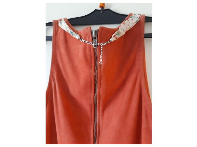 Top Muubaa de gamuza roja talla 36 - vista 2