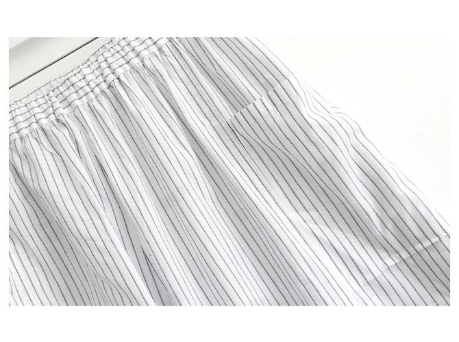 Hussein Chalayan Pantalones de algodón a rayas Chalayan con globos Blanco - vista 4