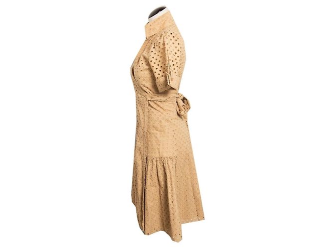 Diane Von Furstenberg DvF Vintage Bellette Kleid Karamell - Ansicht 3