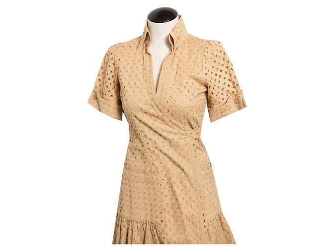 Diane Von Furstenberg DvF Vintage Bellette Kleid Karamell - Ansicht 4