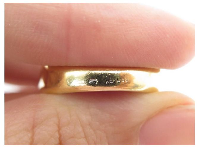 ANELLO REPOSSI SIGILLO T50 giallo oro 18ANELLO CON ORO E DIAMANTI K CITRINO E DIAMANTI D'oro - vista 3