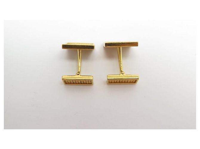 GEMELLI QUADRATI CARTIER IN ORO GIALLO 18K 13GEMELLI IN ORO CON SCATOLA GR - vista 3