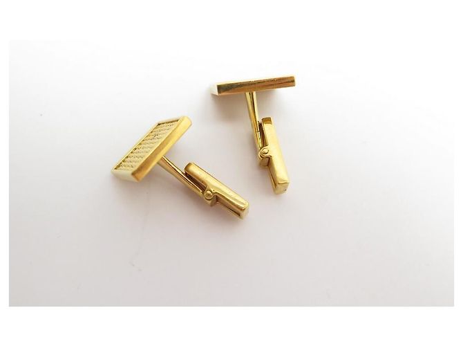 GEMELLI QUADRATI CARTIER IN ORO GIALLO 18K 13GEMELLI IN ORO CON SCATOLA GR - vista 4
