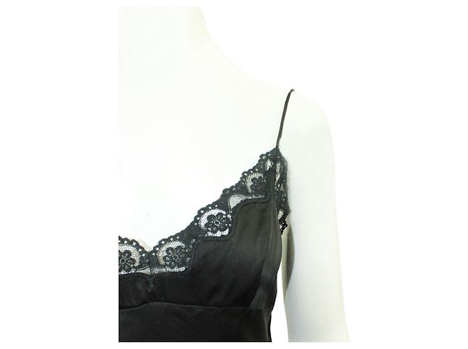 Magali Pascal Mini Open Back Dress with Spaghetti Straps Black - view 5