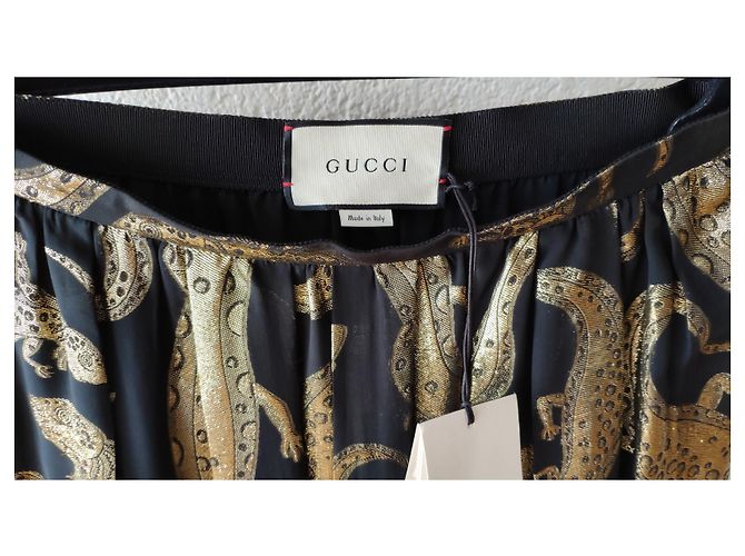 Falda Gucci de seda negra Negro - vista 4