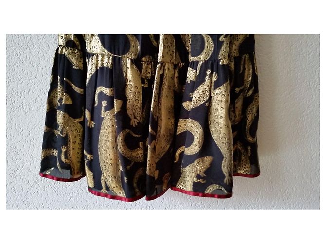 Falda Gucci de seda negra Negro - vista 5