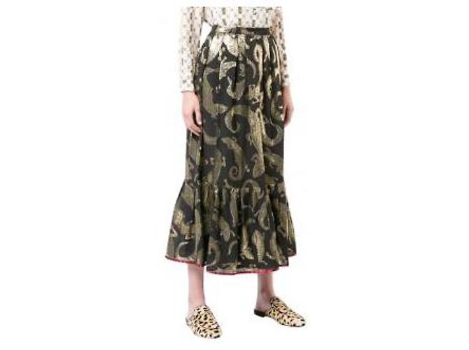 Falda Gucci de seda negra Negro - vista 7