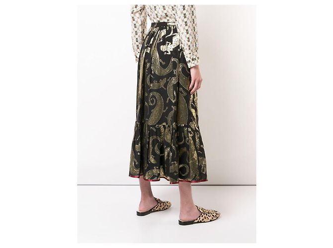 Falda Gucci de seda negra Negro - vista 8