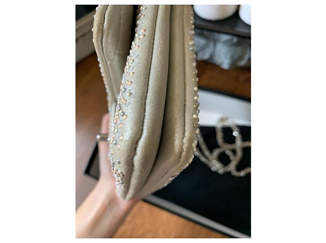 Timeless Chanel Mini-Umhängetasche Beige - Ansicht 11