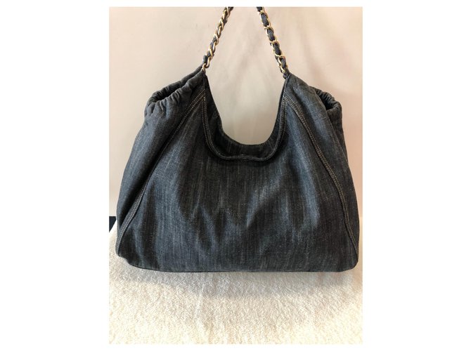 Chanel Coco Cabas Azul claro - vista 2