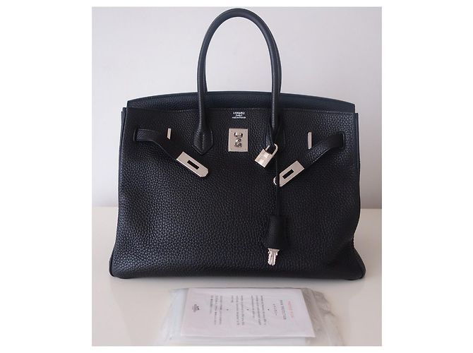 Acapulco Hermès Borsa HERMES BIRKIN 35 Noir Nero - vista 2