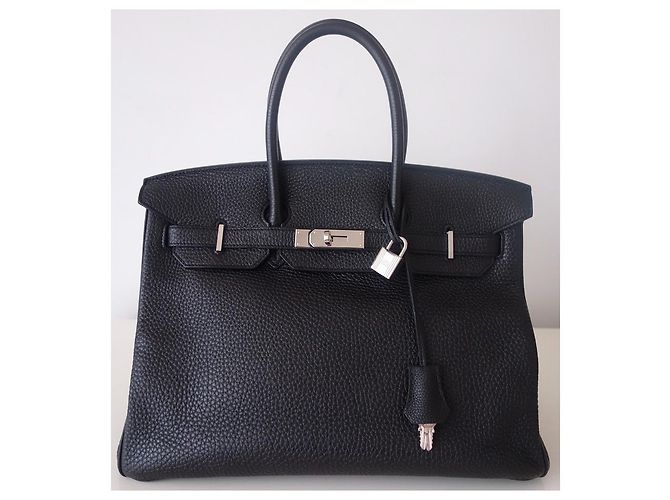 Acapulco Hermès Borsa HERMES BIRKIN 35 Noir Nero - vista 3