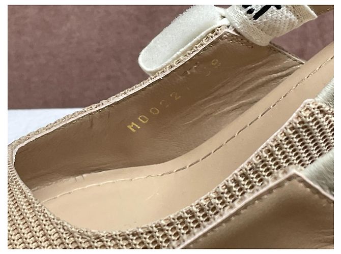 Sandálias Slingback Christian Dior Bege Tamanho 38 - vista 7