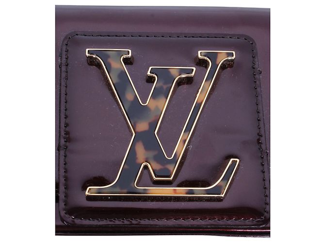 Louis Vuitton Clutch de charol Sobe burdeos Roja - vista 7