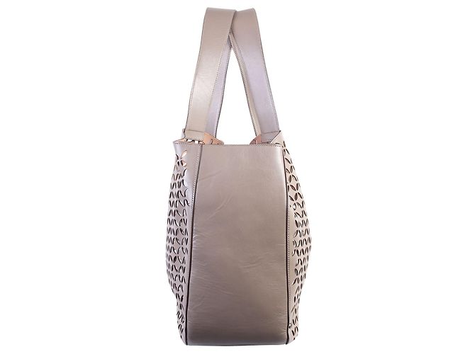 Alaïa Laser Cut Leather Tote Bag - view 4