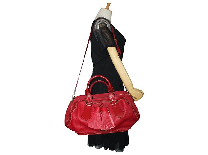 Burberry Prorsum Tote di gamberetti rosso scuro - vista 11