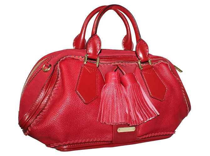 Burberry Prorsum Tote di gamberetti rosso scuro - vista 2