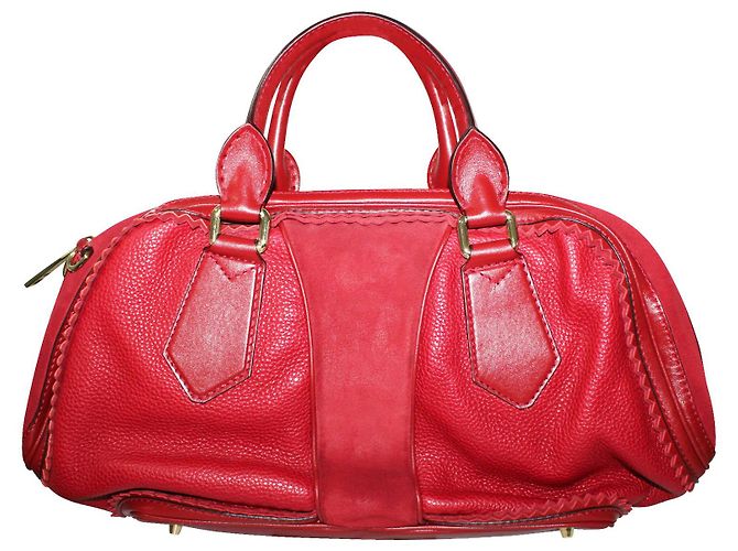 Burberry Prorsum Tote di gamberetti rosso scuro - vista 3