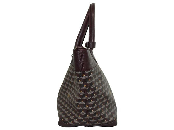Fauré Le Page Handgepäck Toile Ecailles Tasche Rot Bordeaux - Ansicht 4