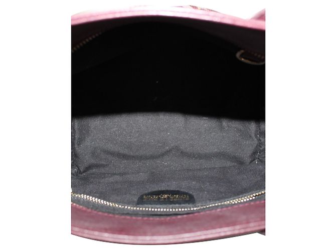 Fauré Le Page Handgepäck Toile Ecailles Tasche Rot Bordeaux - Ansicht 8
