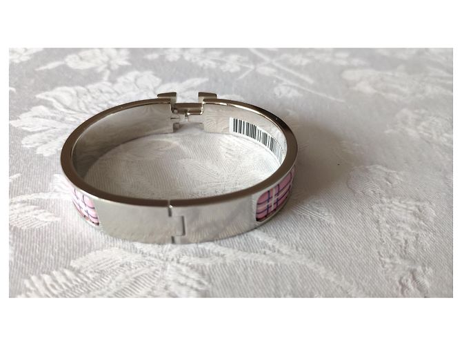 Hermès HERMES BRACLET CLIC CLAC “H” TARTAN PINK DELIRIUM - view 3