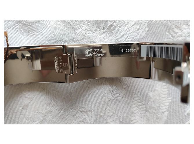 Hermès HERMES BRACLET CLIC CLAC “H” TARTAN PINK DELIRIUM - view 5