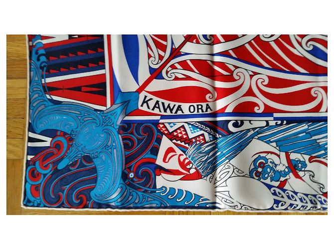 Hermès HERMES CARRE 90 KAWA ORA Multicolore - vista 6