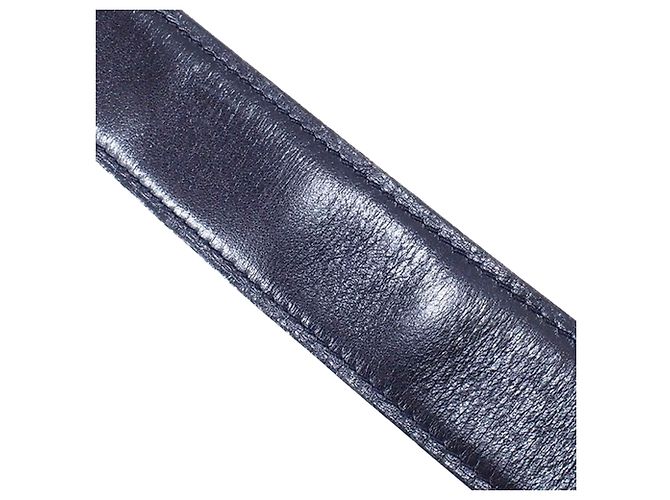Hermès Cinturón de cuero Hermes Black Reversible Martelee Constance Castaño Negro Marrón oscuro - vista 8