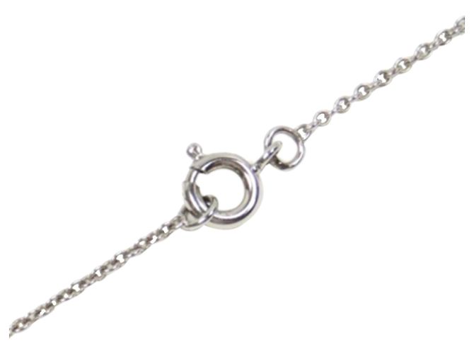 Ring Hermès Hermes Silver Medor Folk Pendant Necklace Silvery Green - view 6