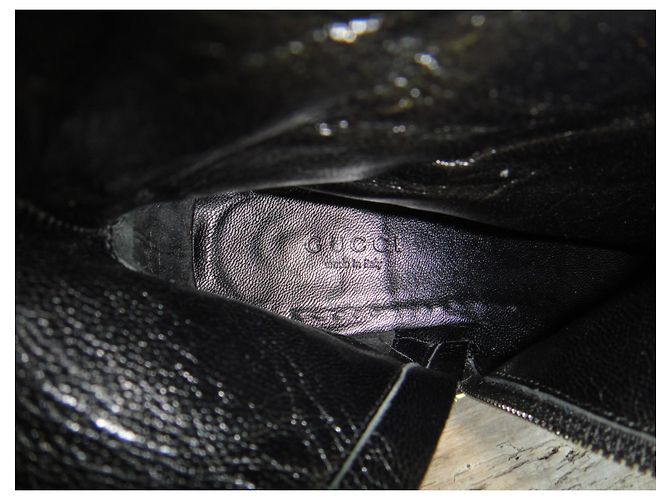 Botas Gucci de ante negras 38 IT Negro - vista 10