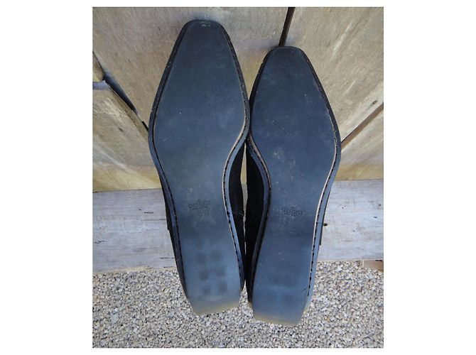 Botas Gucci de ante negras 38 IT Negro - vista 7